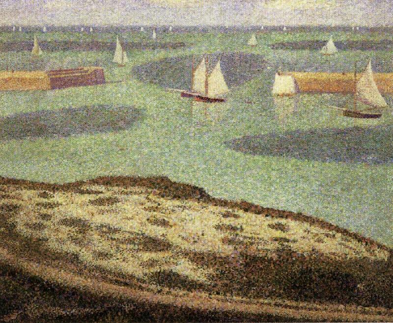 Georges Seurat Port-en-Bessin,Entrance to the Harbor Germany oil painting art